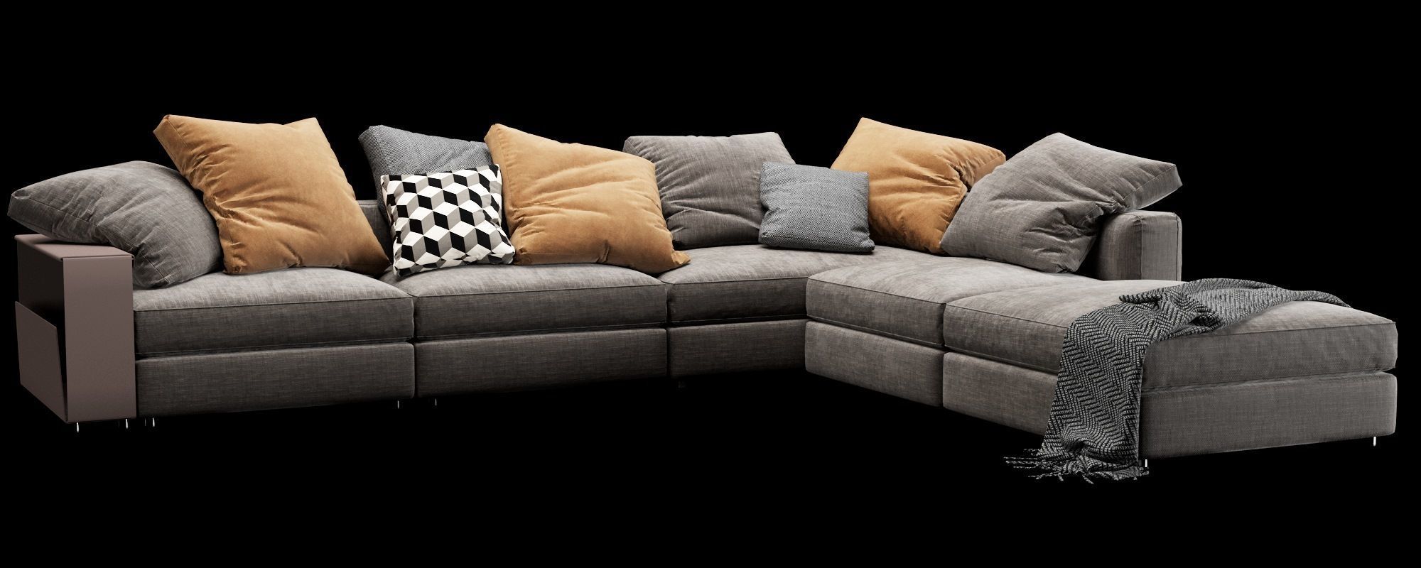 Flexform Harper Sectional 3D model_6