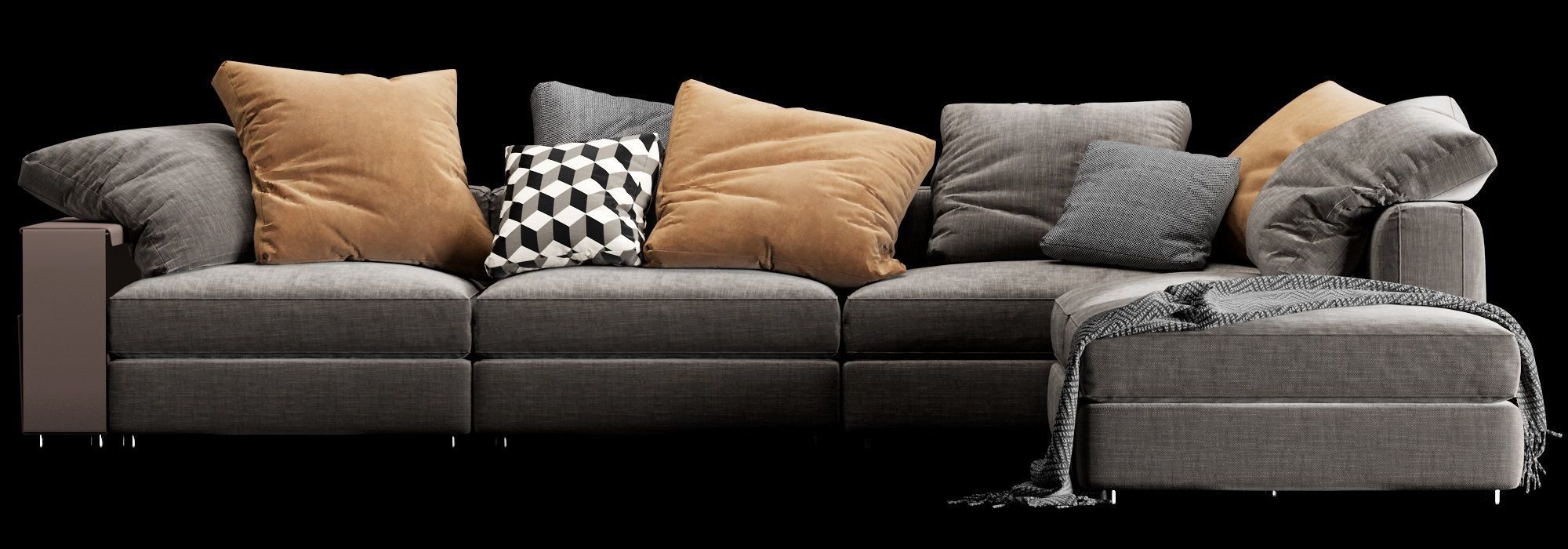 Flexform Harper Sectional 3D model_9