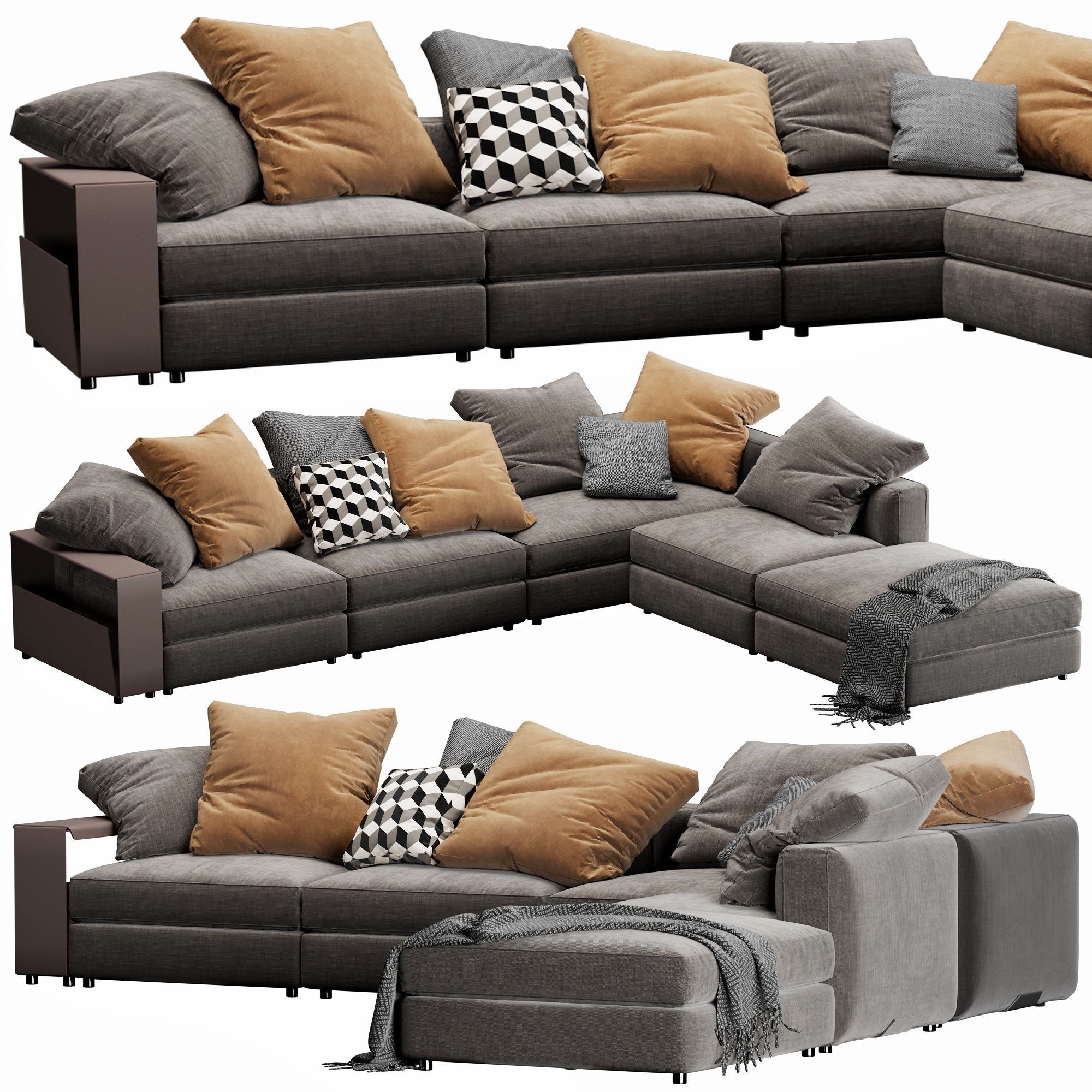 Flexform Harper Sectional 3D model_3