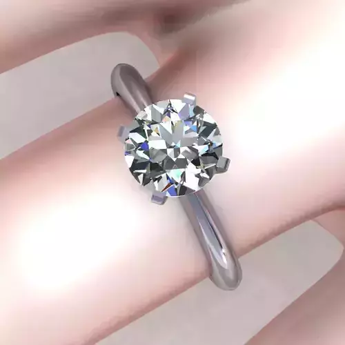 Four Prong Tiffany Diamond Ring