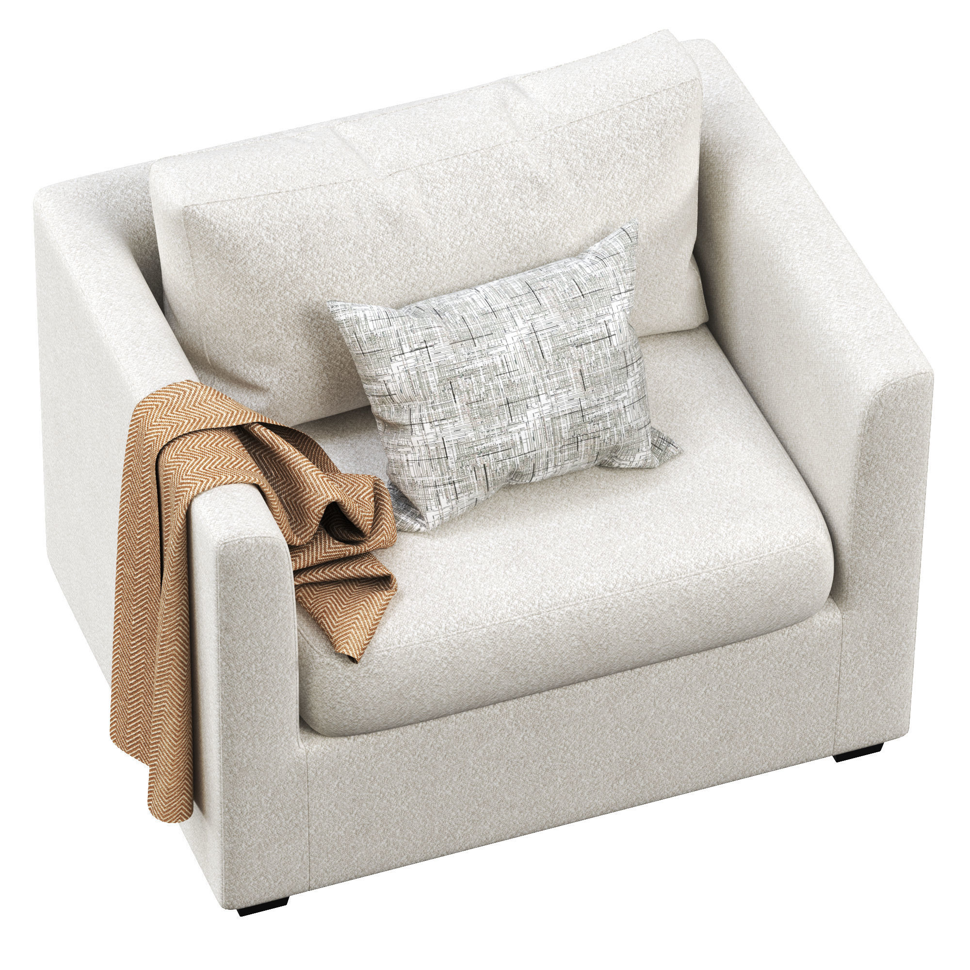 Ashlee armchair 3D model_1