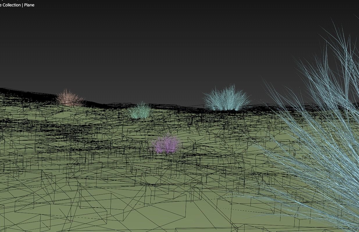 MOUNTAIN HOUSE WITH REALISTIC GRASS Low-poly 3D model_8