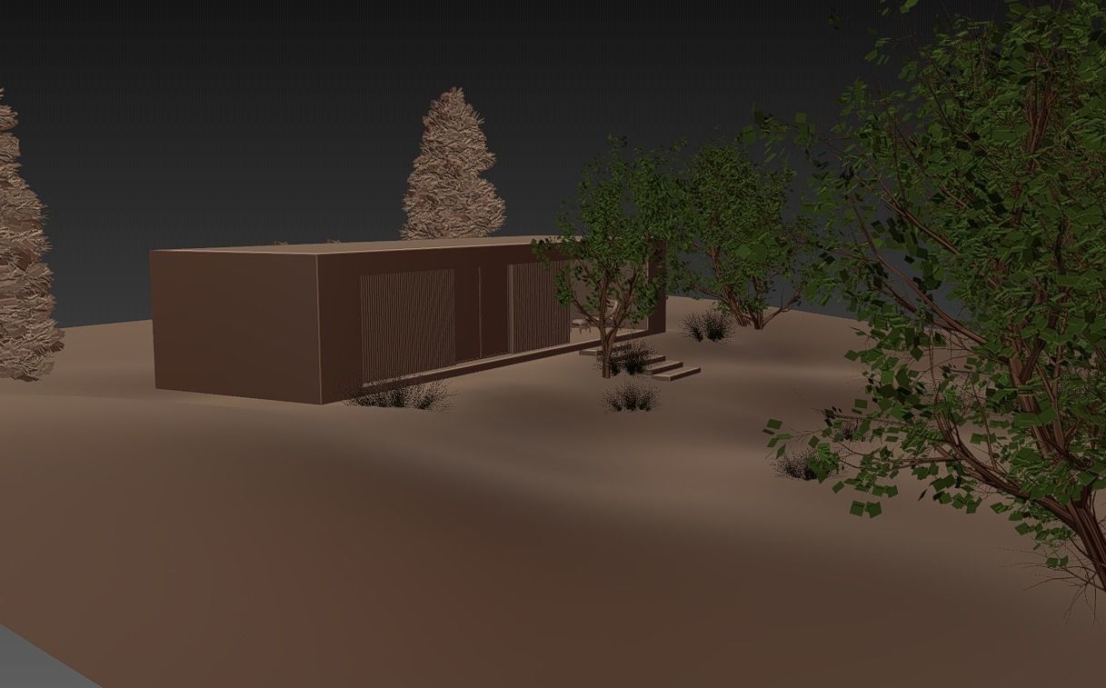 MOUNTAIN HOUSE WITH REALISTIC GRASS Low-poly 3D model_9