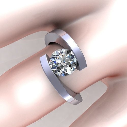 Allegria Engagement Ring 3D print model