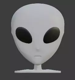 ALIEN GREY - BUST 3D print model