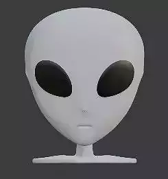 ALIEN GREY - BUST 3D print model