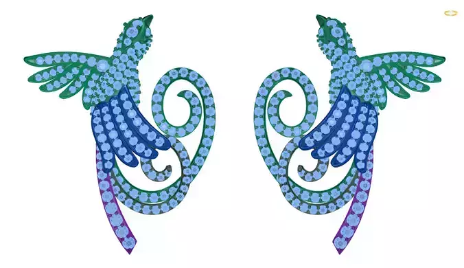 earring pair of earrings with crystals