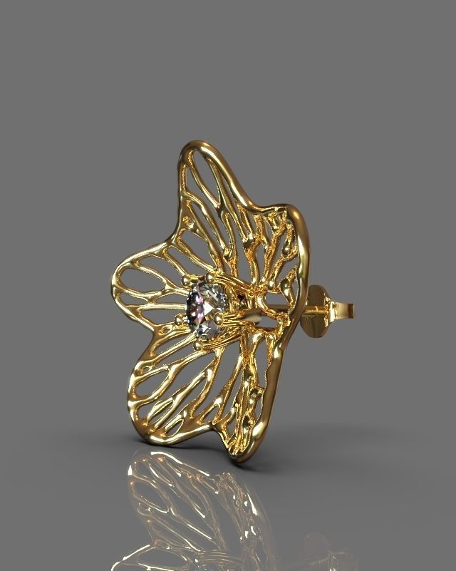 Fashion earrings 3D print model_9