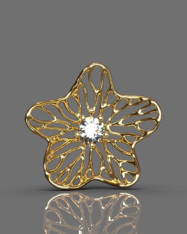 Fashion earrings 3D print model_8