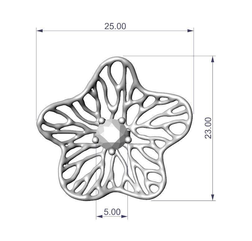 Fashion earrings 3D print model_10