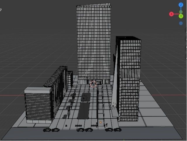 red carpet event Low-poly 3D model_7
