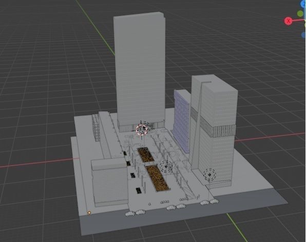 red carpet event Low-poly 3D model_6