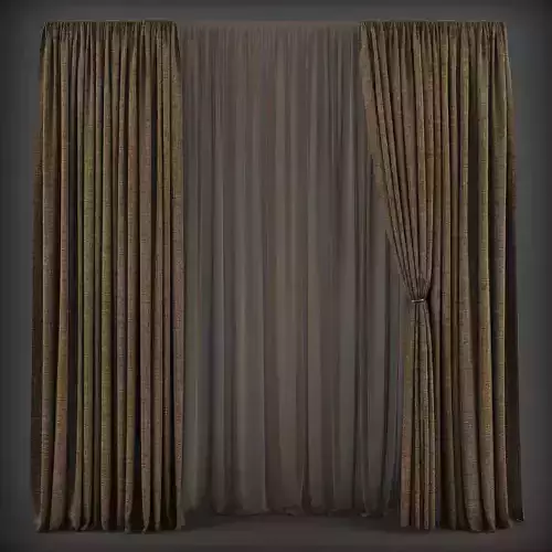 Curtain 3D model 166