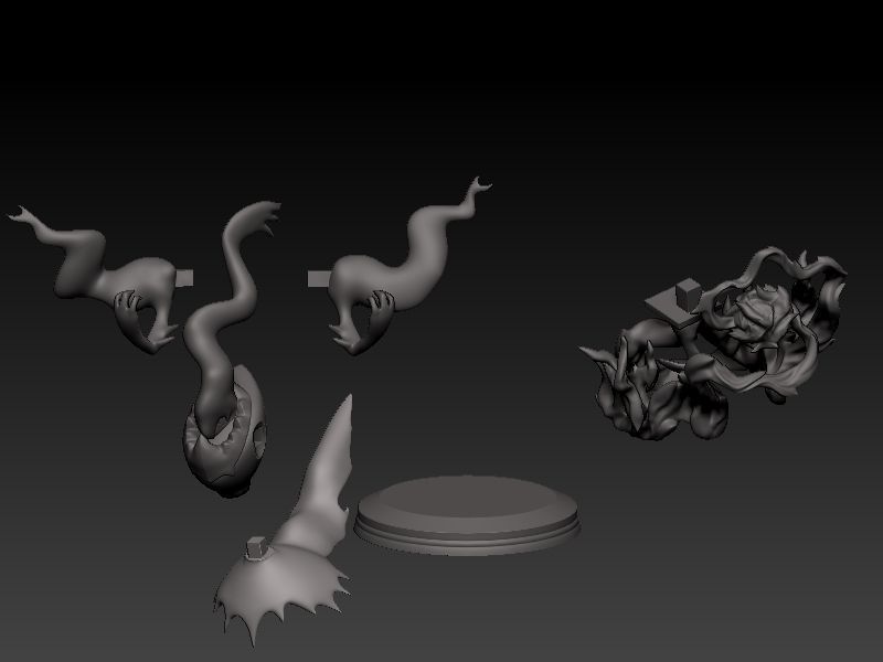 pokemon darkrai with cuts and plugs 3D print model_3