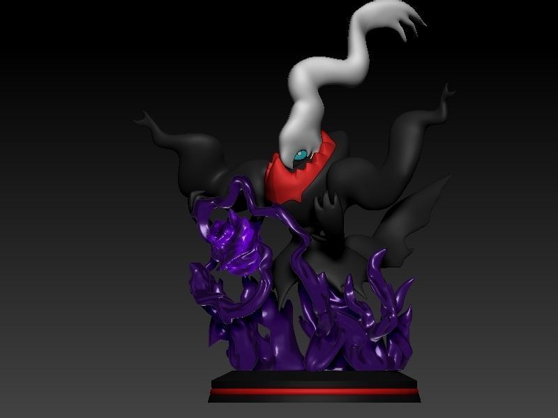 pokemon darkrai with cuts and plugs 3D print model_5