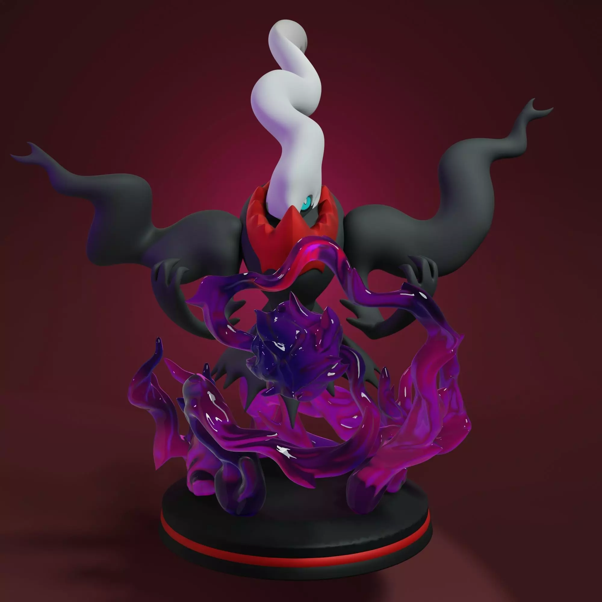 pokemon darkrai with cuts and plugs 3D print model_0