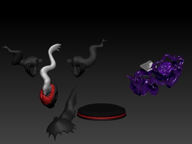 pokemon darkrai with cuts and plugs 3D print model_4
