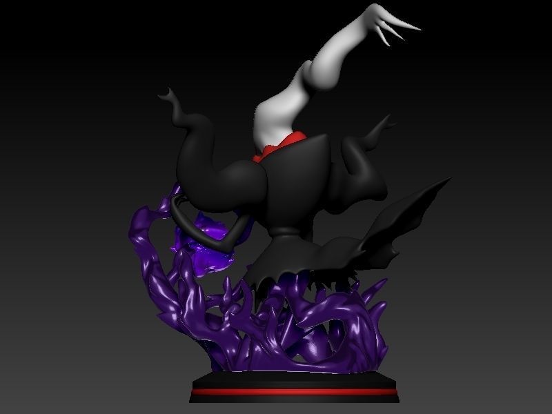 pokemon darkrai with cuts and plugs 3D print model_7