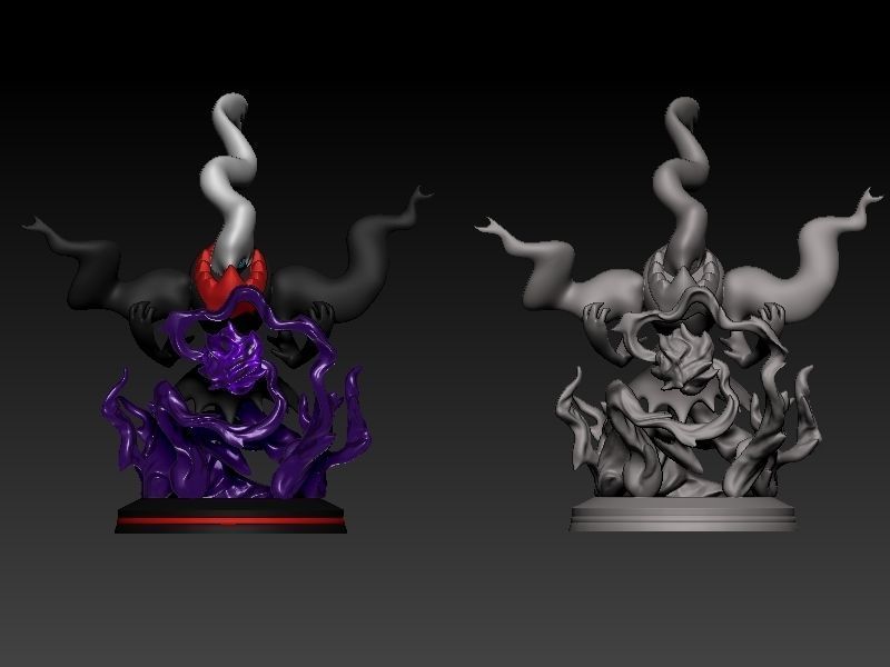 pokemon darkrai with cuts and plugs 3D print model_11