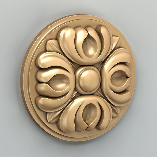 Round rosette 040 3D model