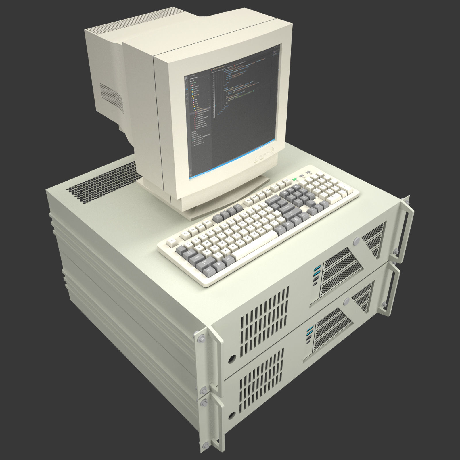 Data Server Chassis 1 3D model_4