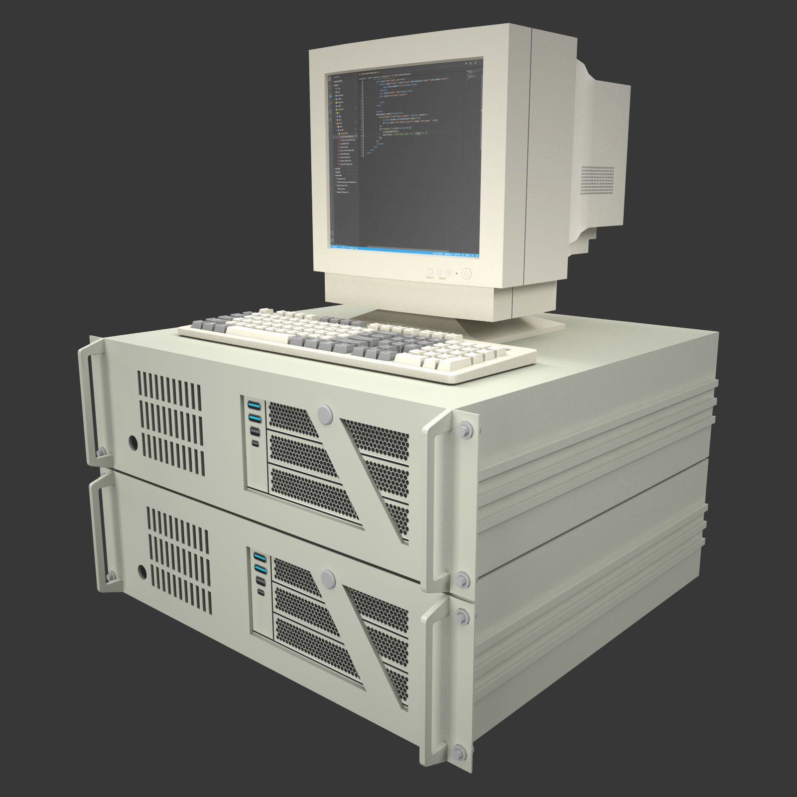 Data Server Chassis 1 3D model_7