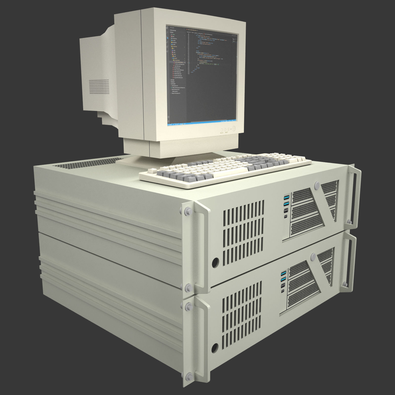 Data Server Chassis 1 3D model_2