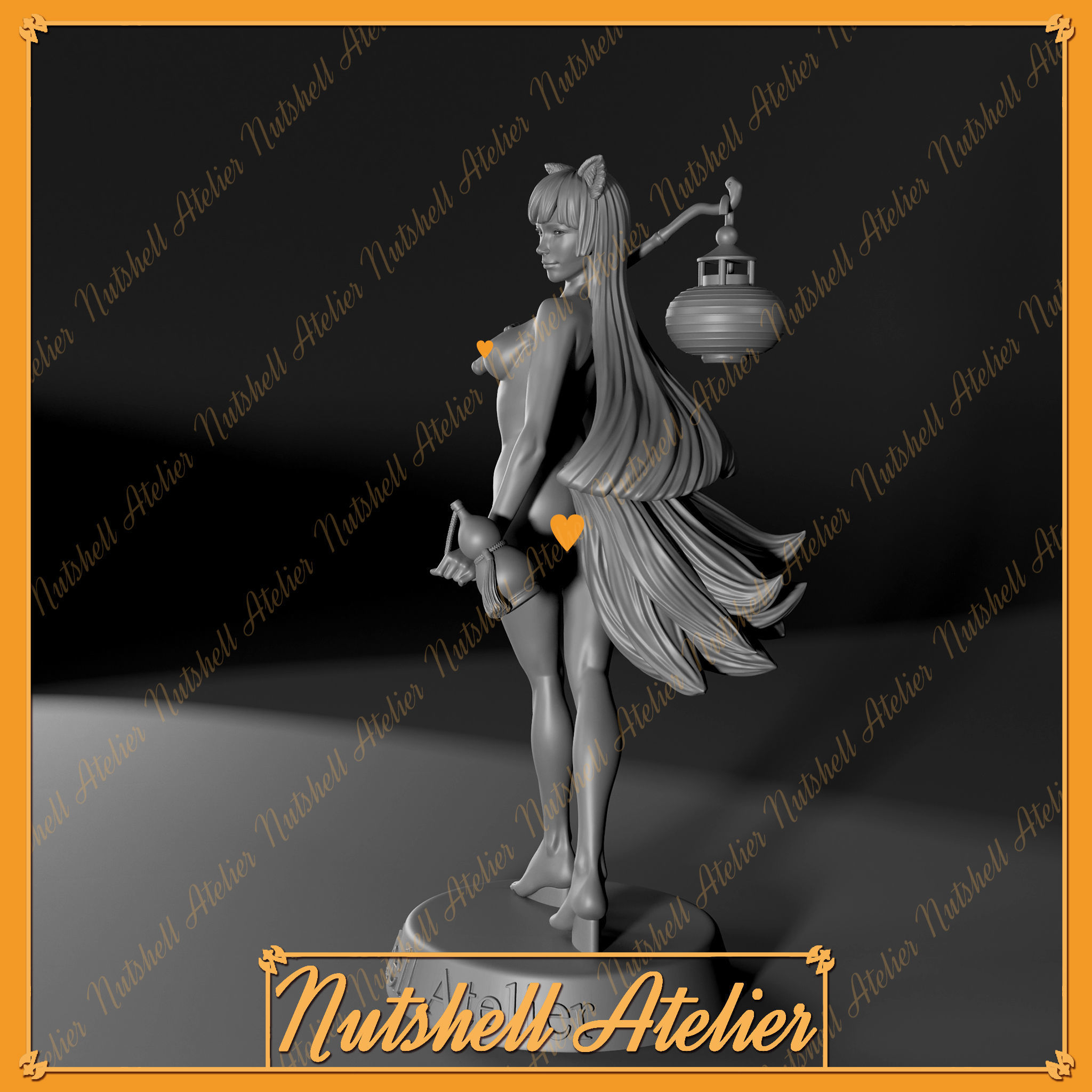 Nutshell Atelier - Kitsune -NSFW 3D print model_5