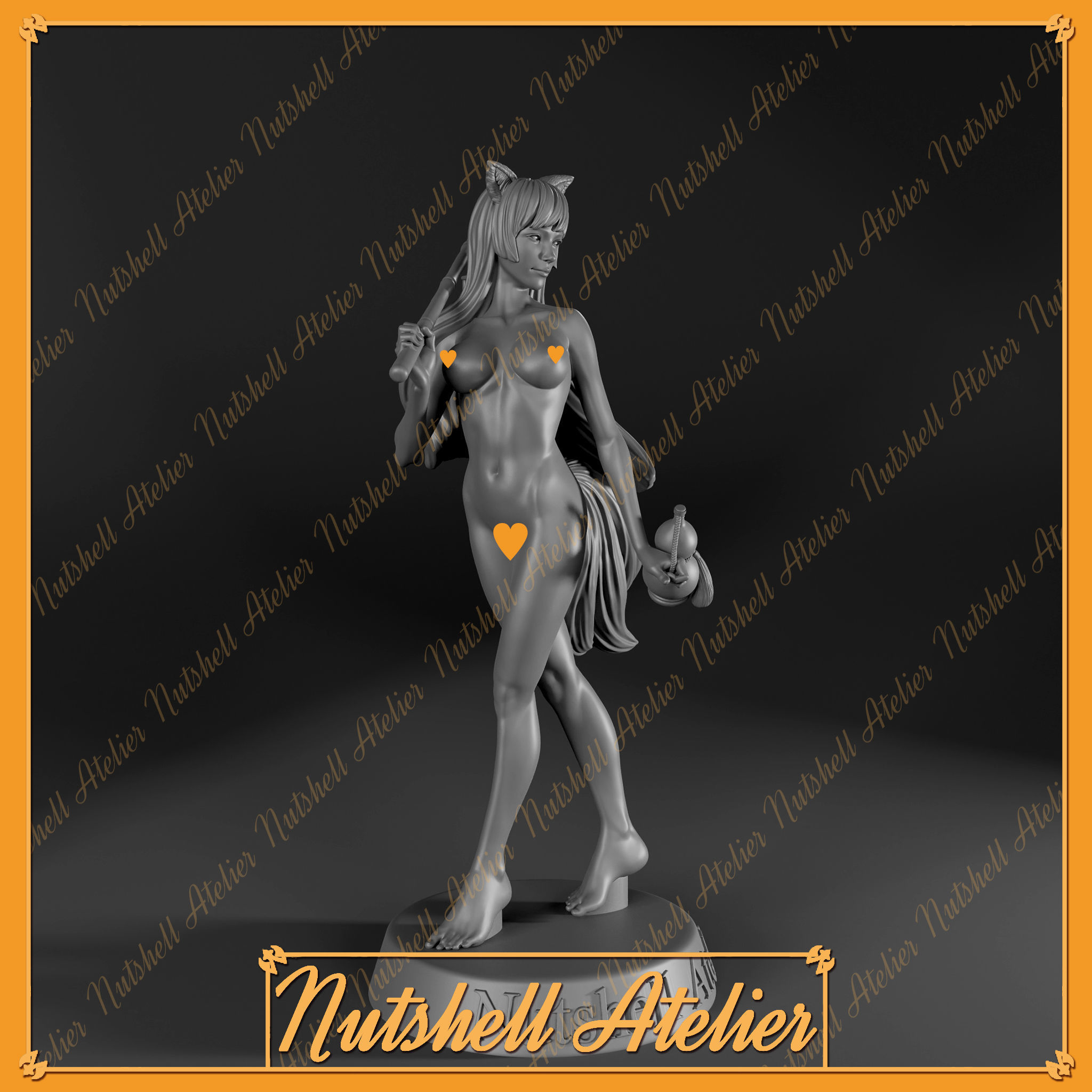 Nutshell Atelier - Kitsune -NSFW 3D print model_4