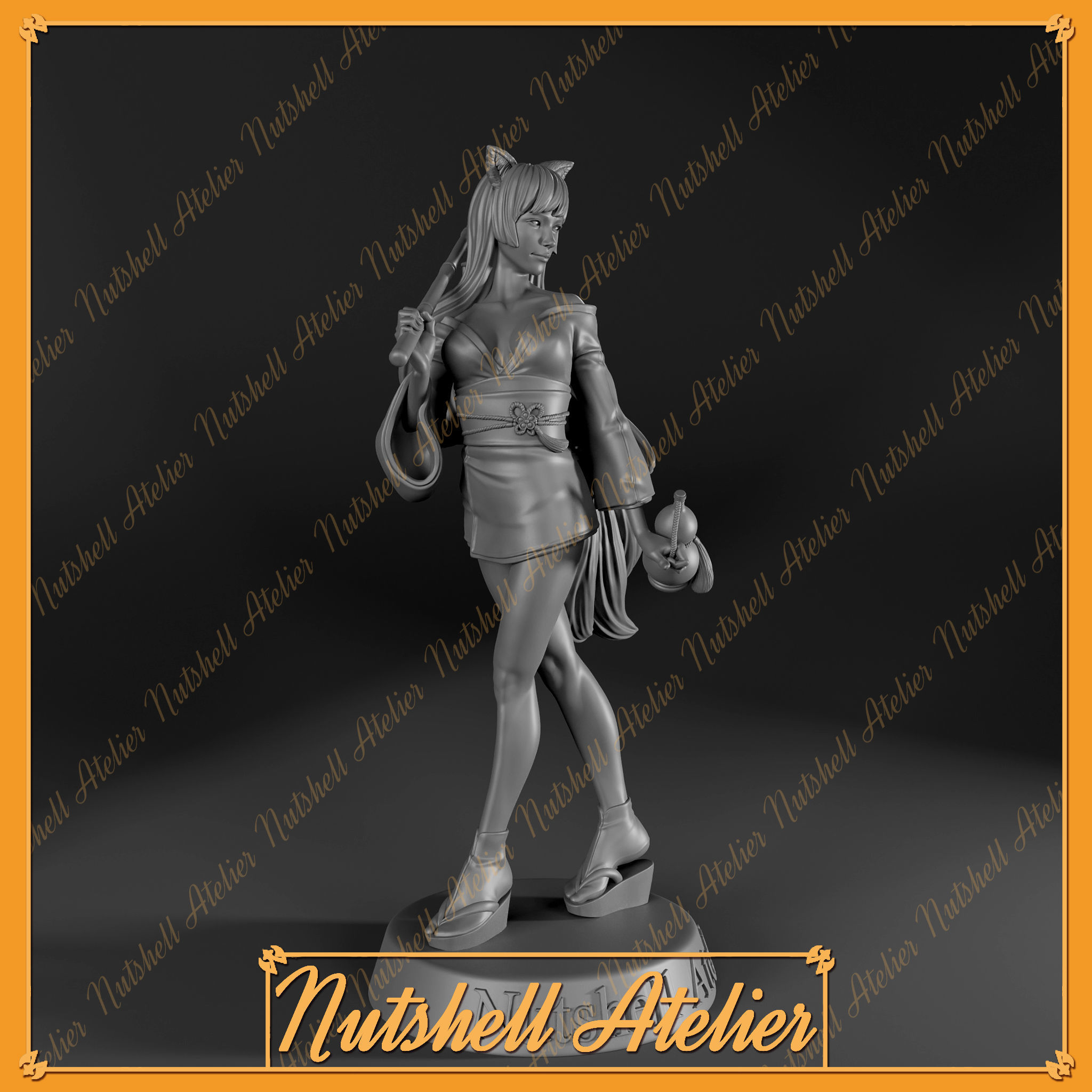 Nutshell Atelier - Kitsune -NSFW 3D print model_3