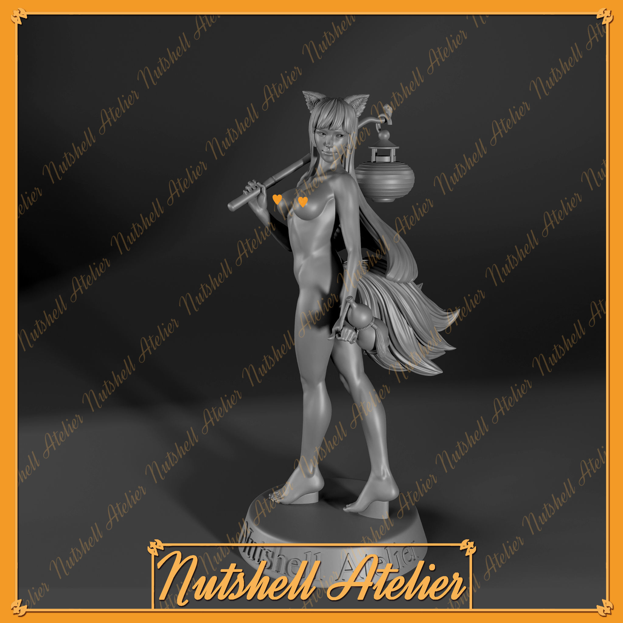 Nutshell Atelier - Kitsune -NSFW 3D print model_2