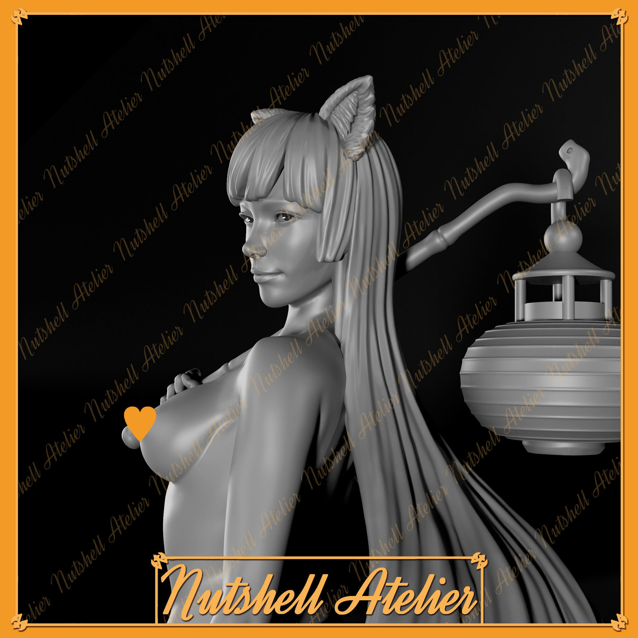Nutshell Atelier - Kitsune -NSFW 3D print model_7
