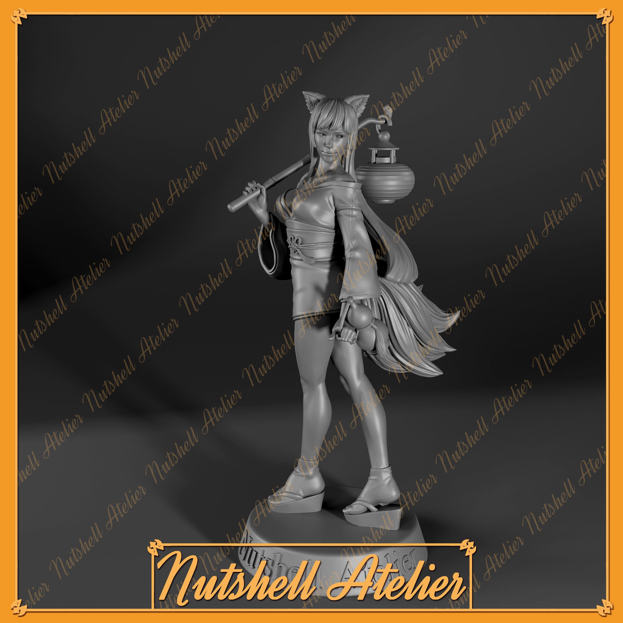 Nutshell Atelier - Kitsune -NSFW 3D print model_1