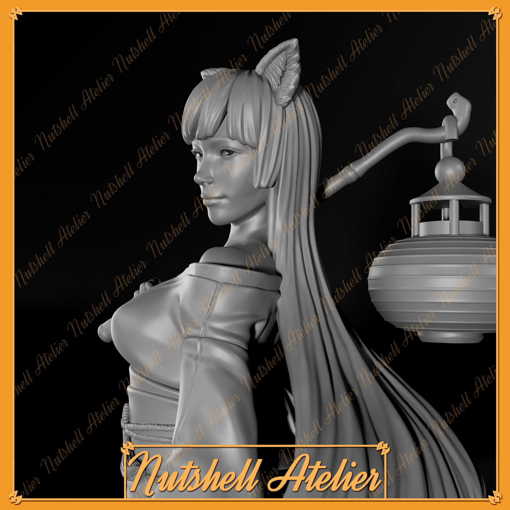 Nutshell Atelier - Kitsune -NSFW 3D print model_6