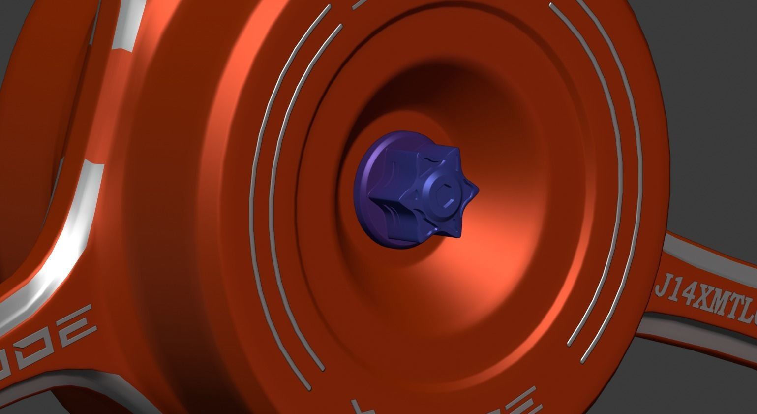 Rims X-Mode Low-poly 3D model_4