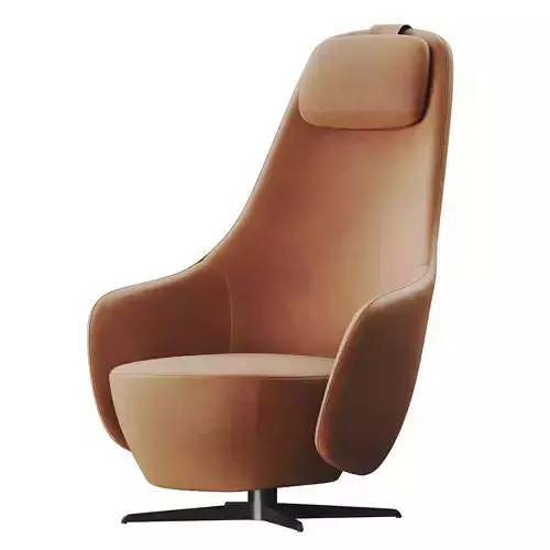 Armchair swivel chair leather