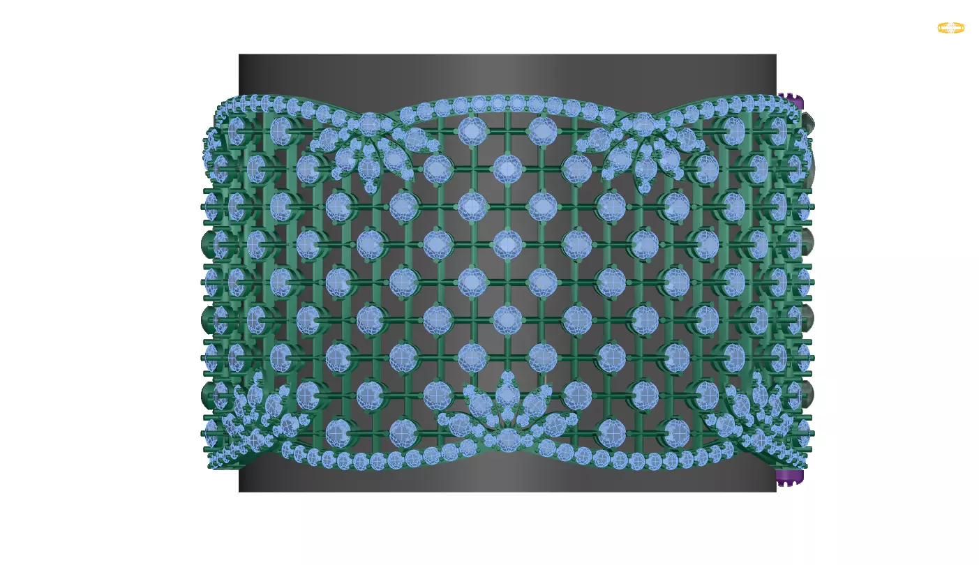 bracelet beaded 3D print model_0