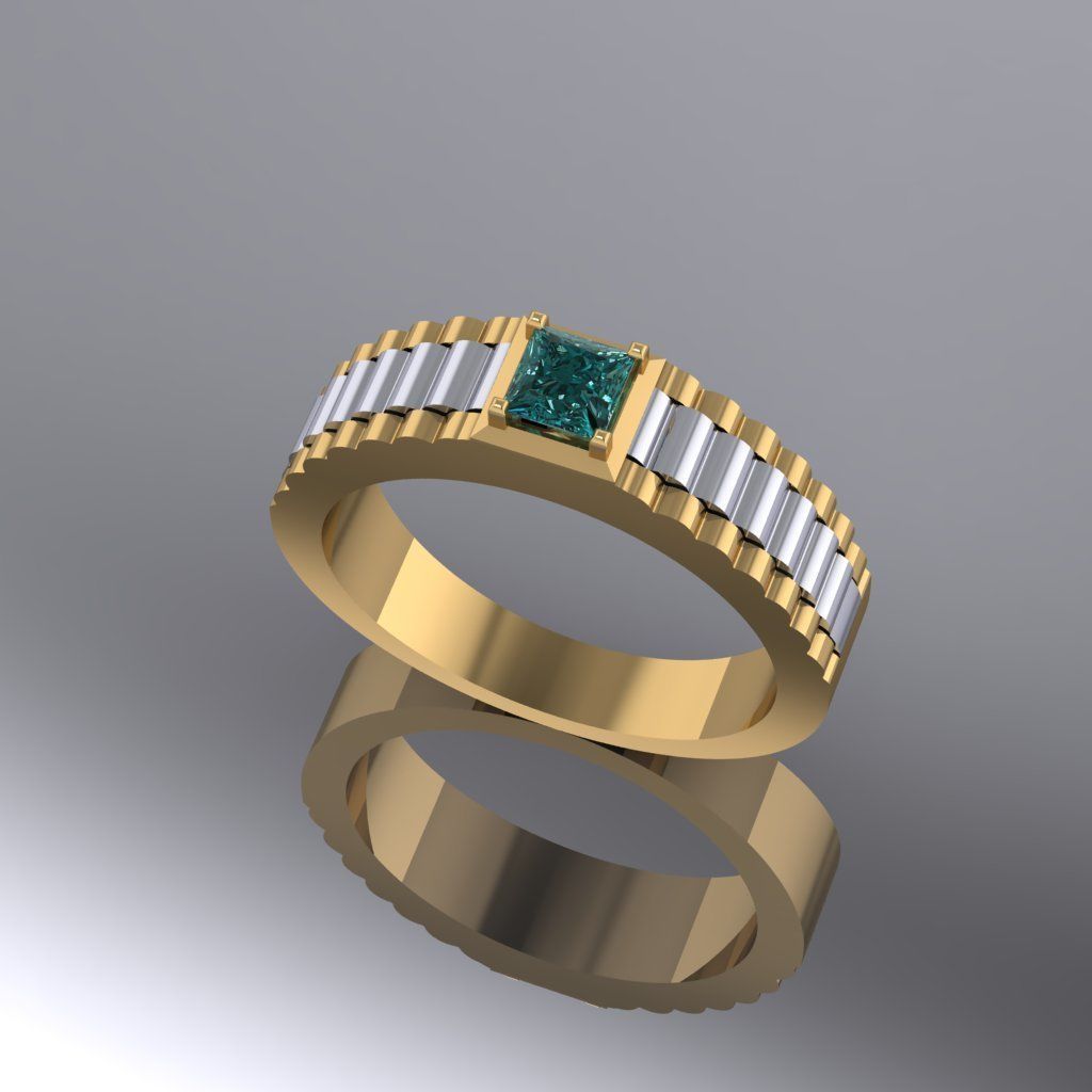 Man ring Free 3D model_3