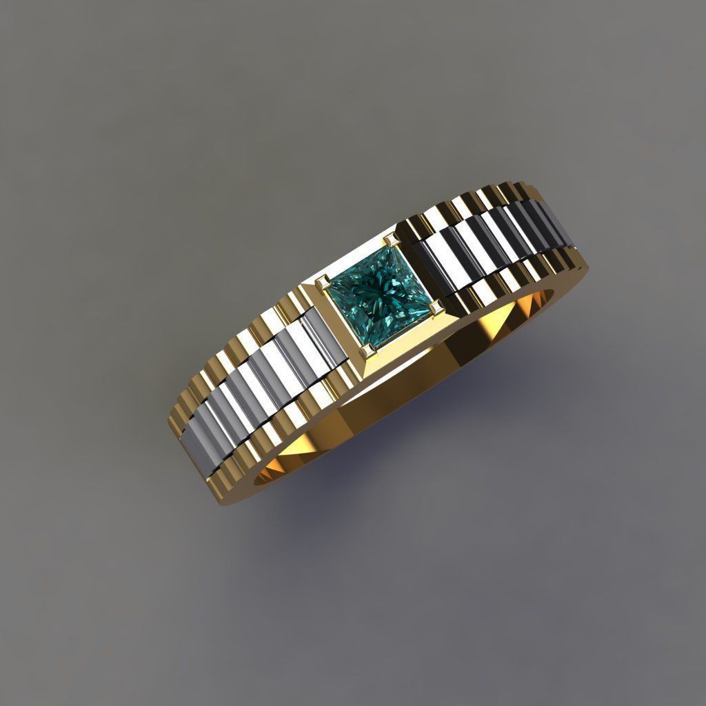 Man ring Free 3D model_2