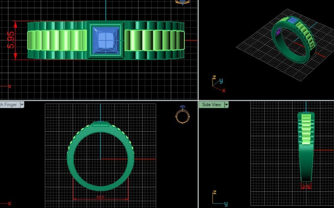 Man ring Free 3D model_6