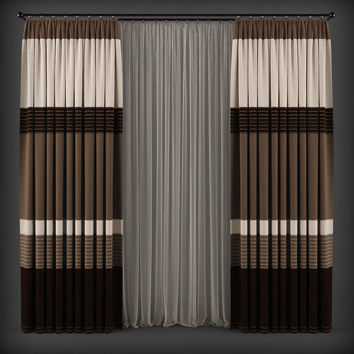 Curtain 3D model 167 Low-poly 3D model