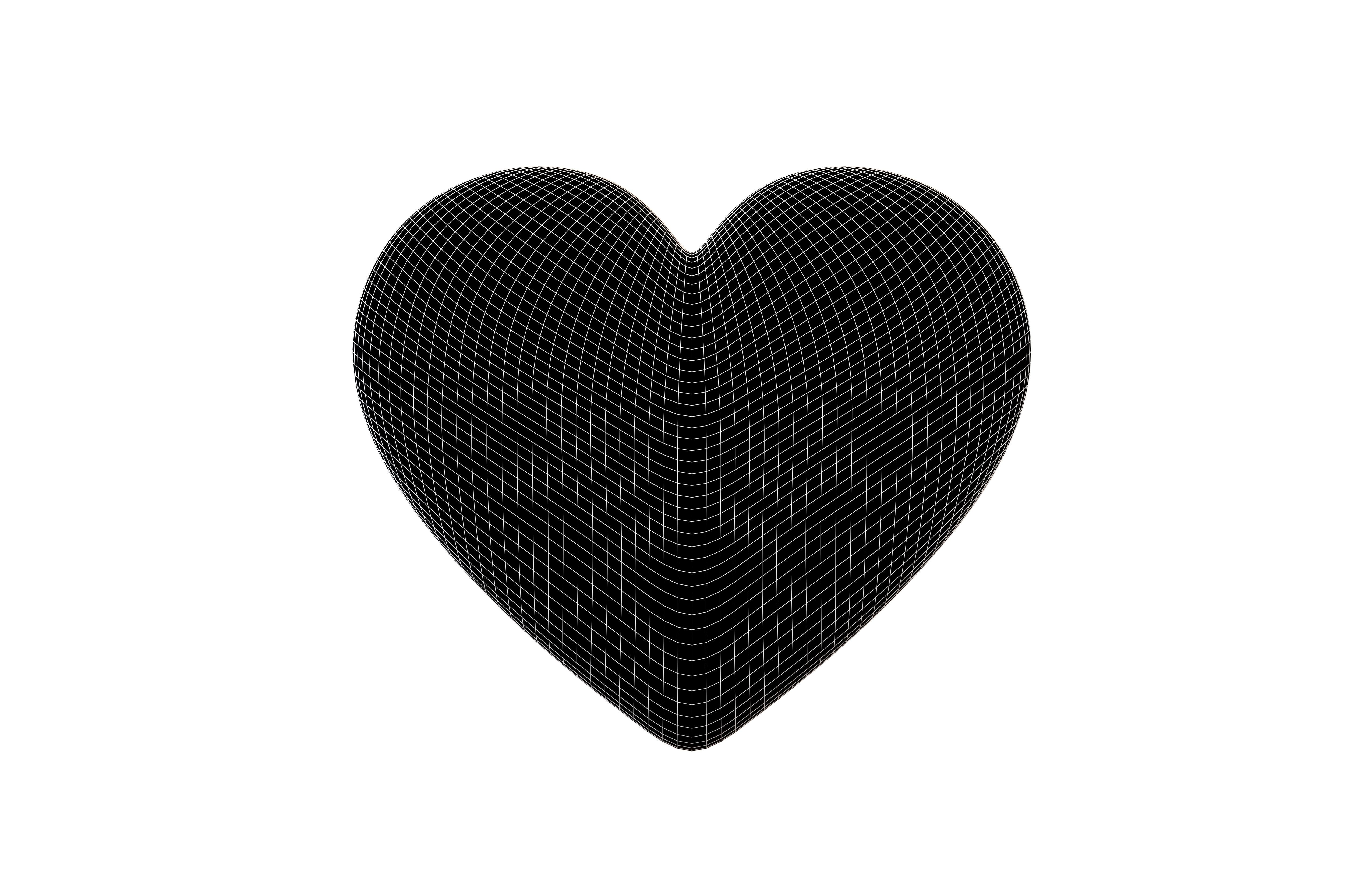 Poker Card Heart v2 005 Low-poly 3D model_4