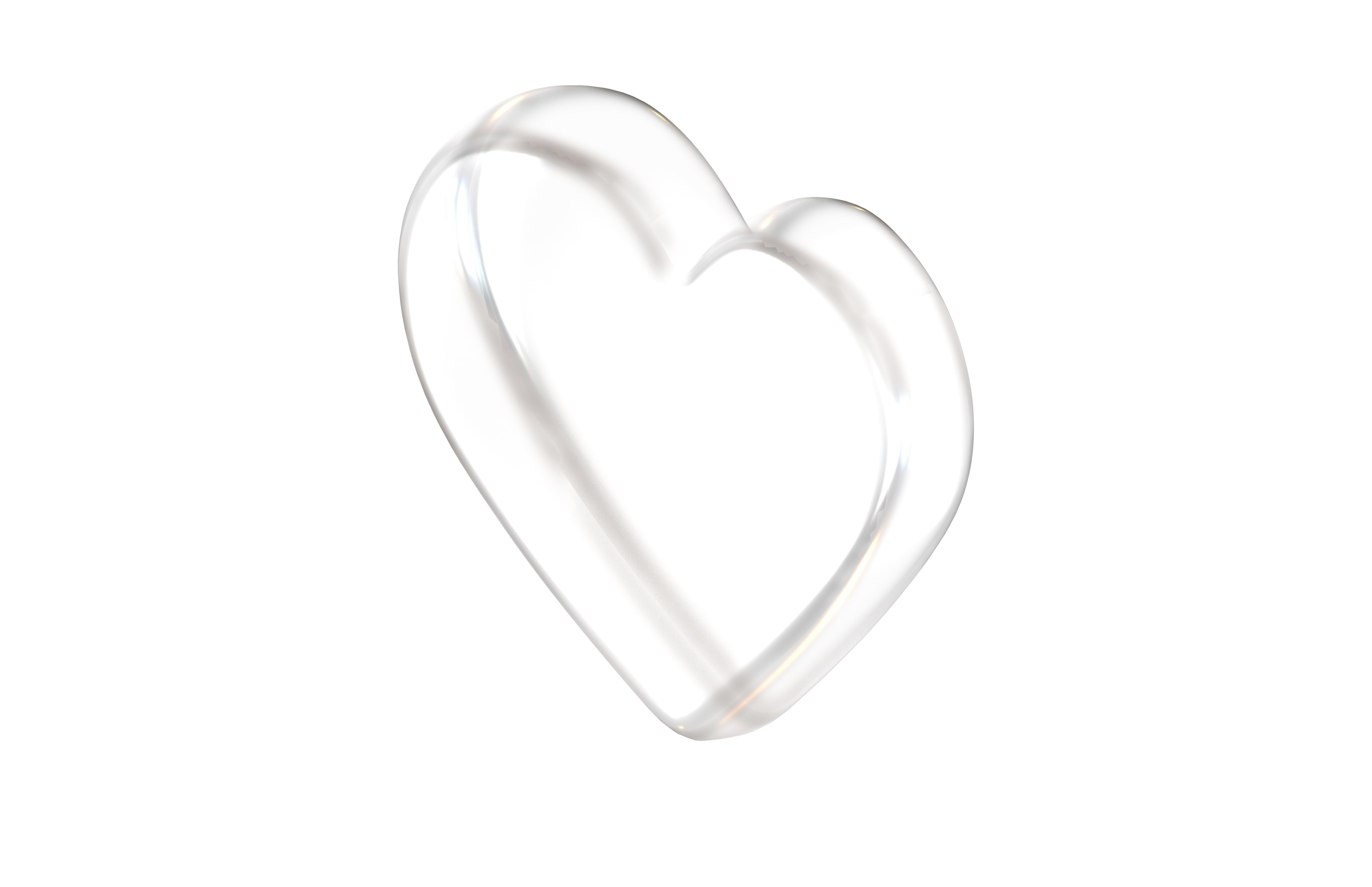 Poker Card Heart v2 005 Low-poly 3D model_3