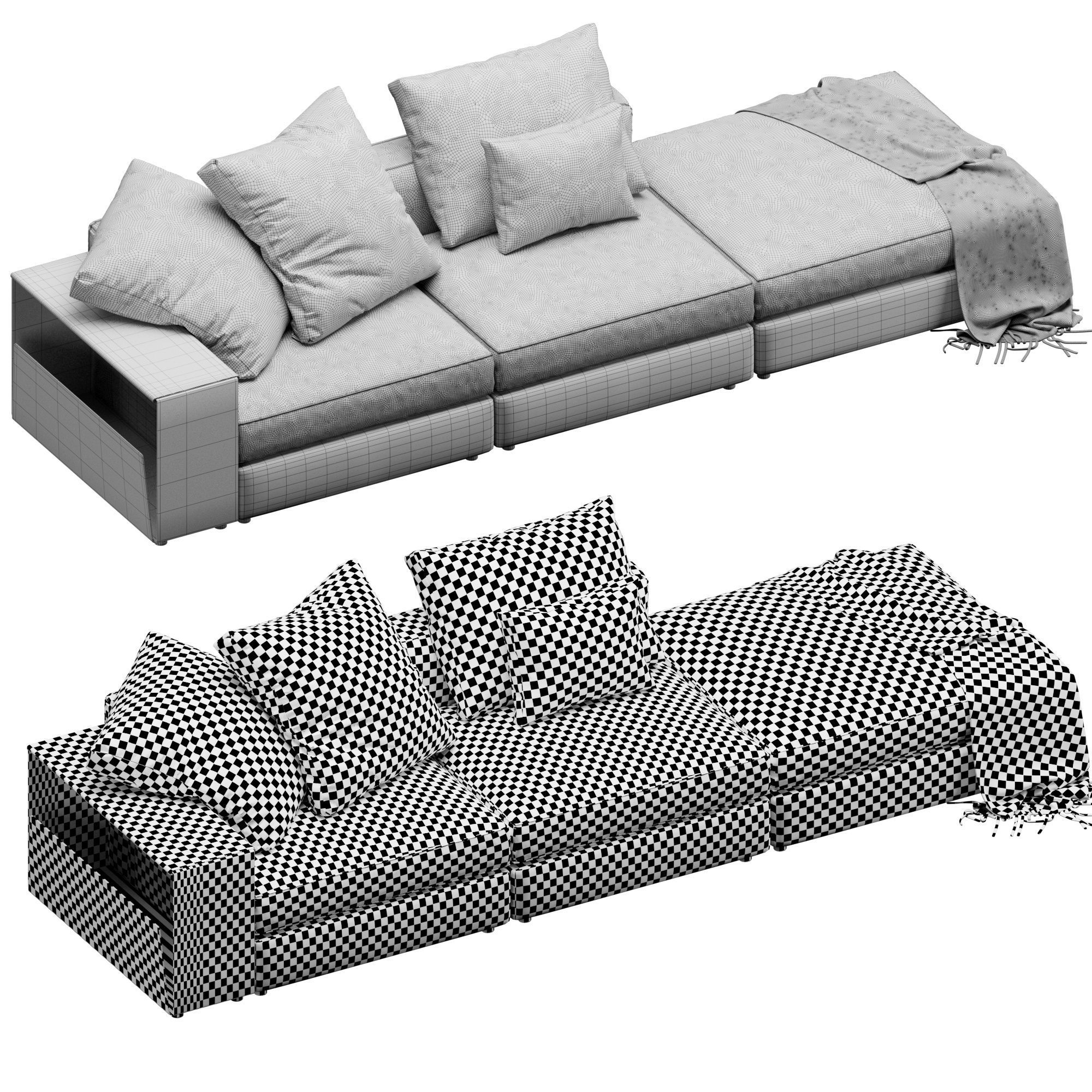 Flexform Harper  3D model_4