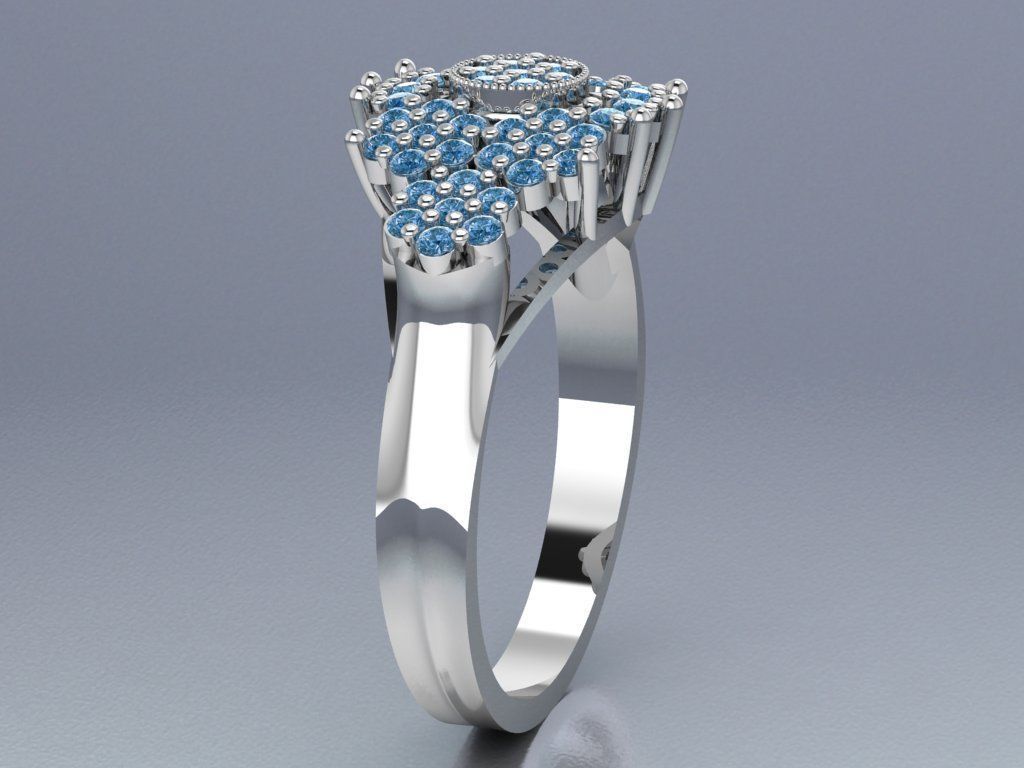 wedding ring 3D print model_24