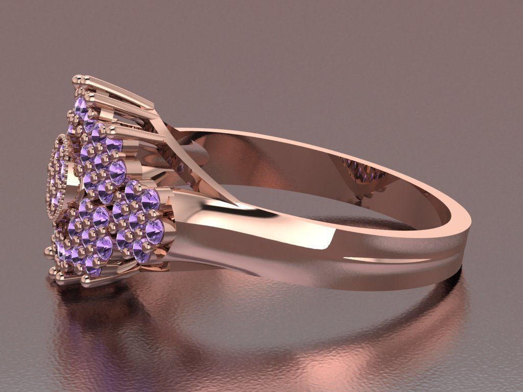 wedding ring 3D print model_16