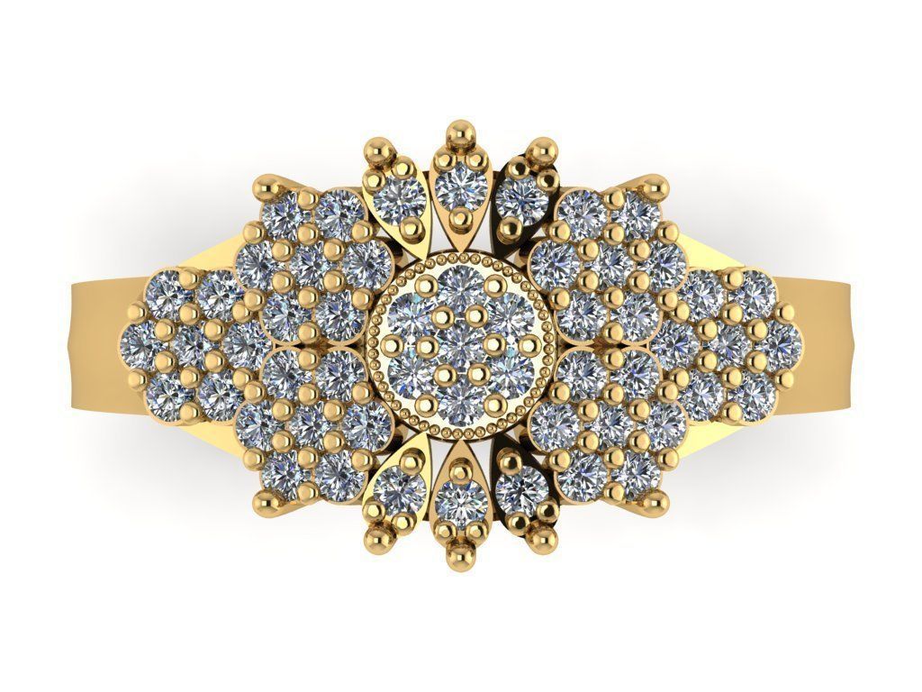 wedding ring 3D print model_30