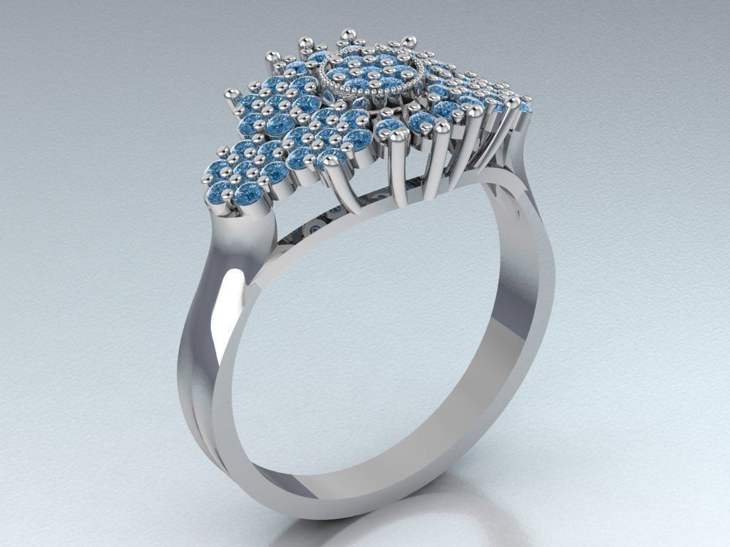 wedding ring 3D print model_23