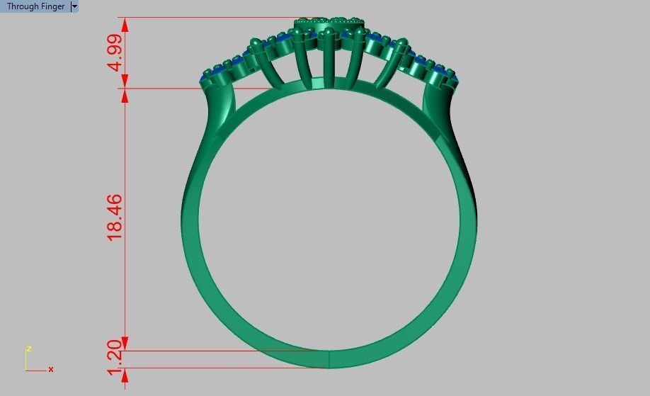 wedding ring 3D print model_11