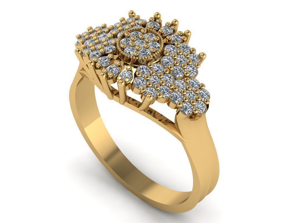 wedding ring 3D print model_37